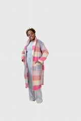 Fuzzy Color block Coat