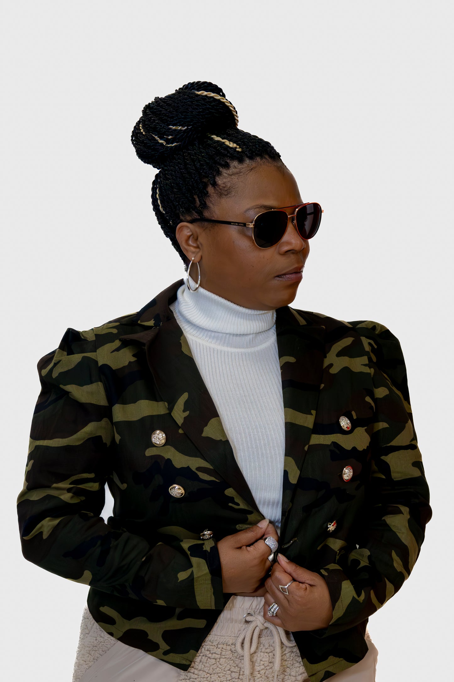 Camo Double breasted Jacket