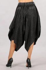 Black Denim Harem Pants