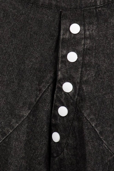 Black Denim Harem Pants