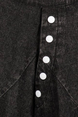 Black Denim Harem Pants