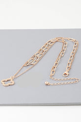 Gold Clover Layering Necklace