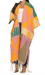 Fringe Maxi Cardigan | Tiered Cardigan