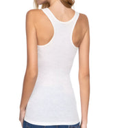 Curvy White Racerback Tank
