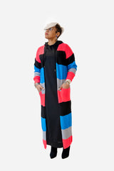 Blue Multi Cardigan/duster