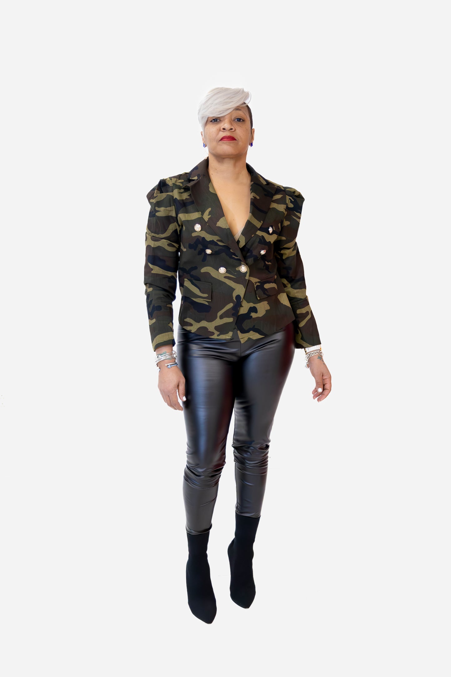 Camo Double breasted Jacket