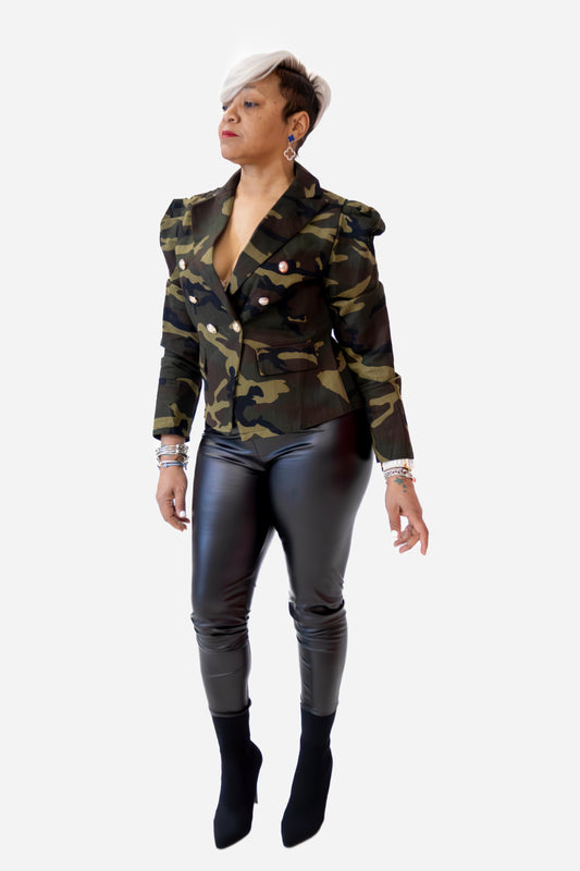 Camo Double breasted Jacket