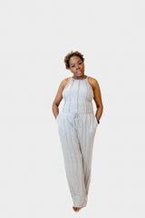 Curvy Pintuck Chill Set in Grey